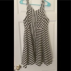 Torrid striped skater dress